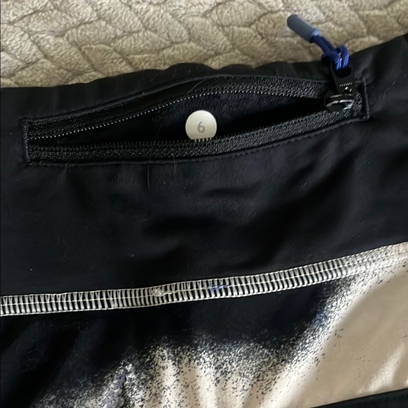 Women's Blue and Black Tie-Dye Shorts - Picture 4 of 4